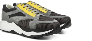 Uomo GUIDOMAGGI Sneakers>Aflou - scarpe con rialzo in Mix Pelle/Tessuto Da 6 a 11 cm più alto