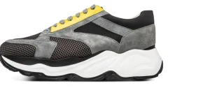 Uomo GUIDOMAGGI Sneakers>Aflou - scarpe con rialzo in Mix Pelle/Tessuto Da 6 a 11 cm più alto