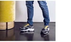 Uomo GUIDOMAGGI Sneakers>Aflou - scarpe con rialzo in Mix Pelle/Tessuto Da 6 a 11 cm più alto