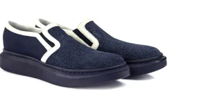 Uomo GUIDOMAGGI Slip-on>Agua - slipon con rialzo in Tessuto fino a 6 cm più alto