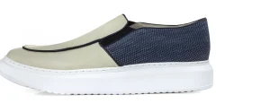 Uomo GUIDOMAGGI Slip-on>Aire -slipon con rialzo in Mix Pelle/Tessuto fino a 6 cm più alto