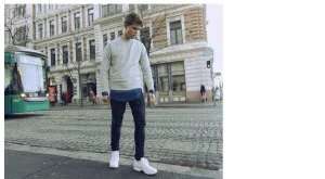 Uomo GUIDOMAGGI Sneakers>Alaska - Sneakers rialzate uomo in Mix Pelle/Tessuto da 6 a 10 cm più alto