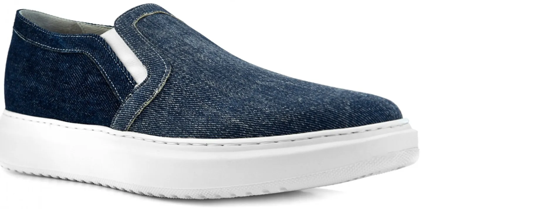 alassio__slipons_rialzate_1.webp Uomo GUIDOMAGGI Slip-on>Alassio - Slip-ons rialzate uomo in Tessuto fino a 6.5 cm più alto