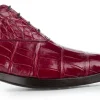 Uomo GUIDOMAGGI Scarpe In Pelle Esotica | Stringate>Andretta - scarpe con rialzo in Pelle coccodrillo Da 6 a 8 cm più alto