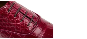 Uomo GUIDOMAGGI Scarpe In Pelle Esotica | Stringate>Andretta - scarpe con rialzo in Pelle coccodrillo Da 6 a 8 cm più alto