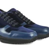 Uomo GUIDOMAGGI Sneakers>Anvers - sneakers con rialzo in Mix Pelle/Tessuto Da 6 a 10 cm più alto