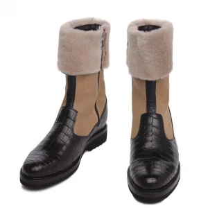 Uomo GUIDOMAGGI Scarpe In Pelle Esotica>Astana - Stivali con rialzo in Mix Pelle da 6 a 10 cm più alto