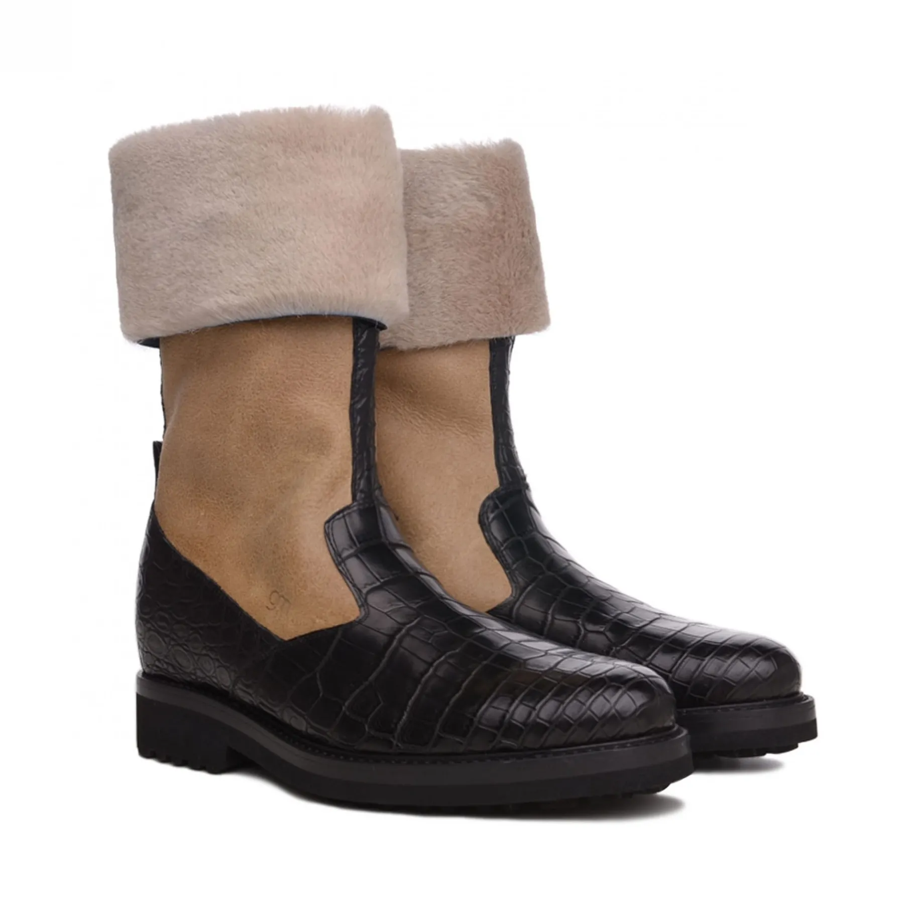 astana__stivali_con_rialz_4.webp Uomo GUIDOMAGGI Scarpe In Pelle Esotica>Astana - Stivali con rialzo in Mix Pelle da 6 a 10 cm più alto