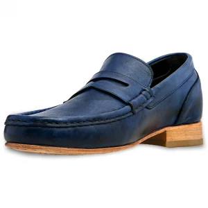 Uomo GUIDOMAGGI Penny Loafers>Australia - Mocassini con rialzo interno da uomo in Pelle Pieno Fiore Fino a 8 cm più alto