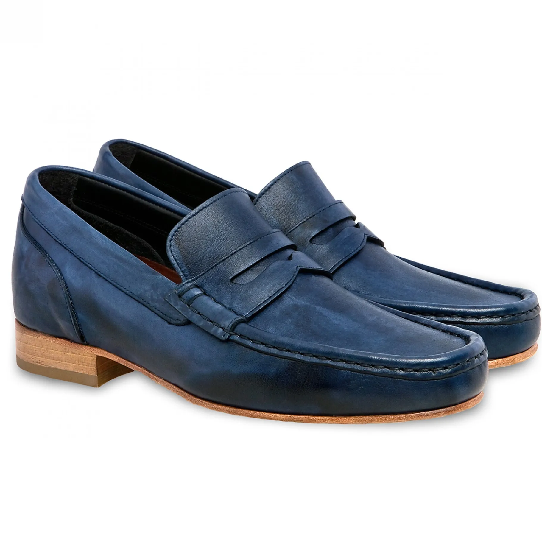 australia__mocassini_con__4.webp Uomo GUIDOMAGGI Penny Loafers>Australia - Mocassini con rialzo interno da uomo in Pelle Pieno Fiore Fino a 8 cm più alto