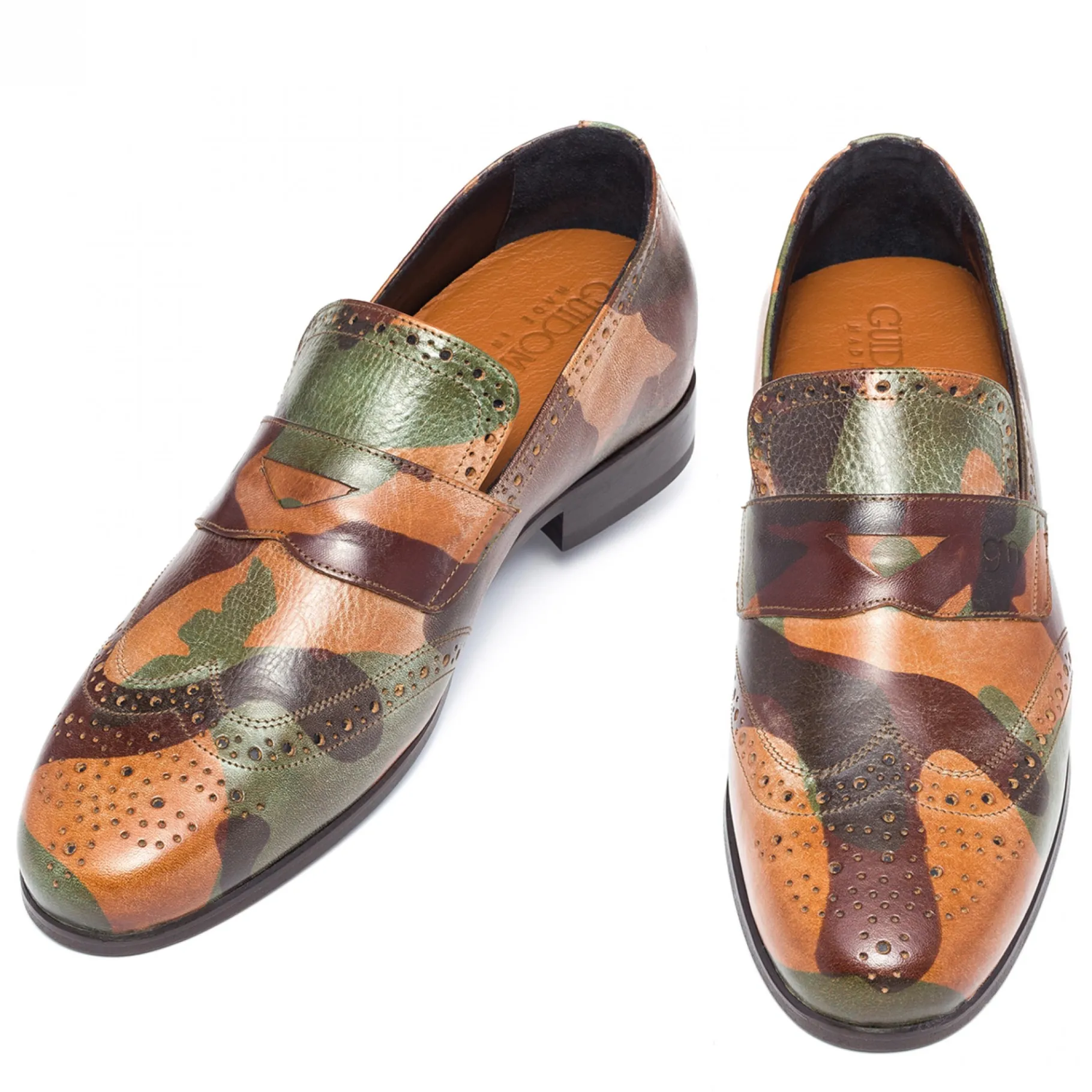 avenue_montaigne__mocassi_0.webp Uomo GUIDOMAGGI Penny Loafers>Avenue Montaigne - Mocassini con rialzo interno in Pieno Fiore Fino a 6 cm più alto