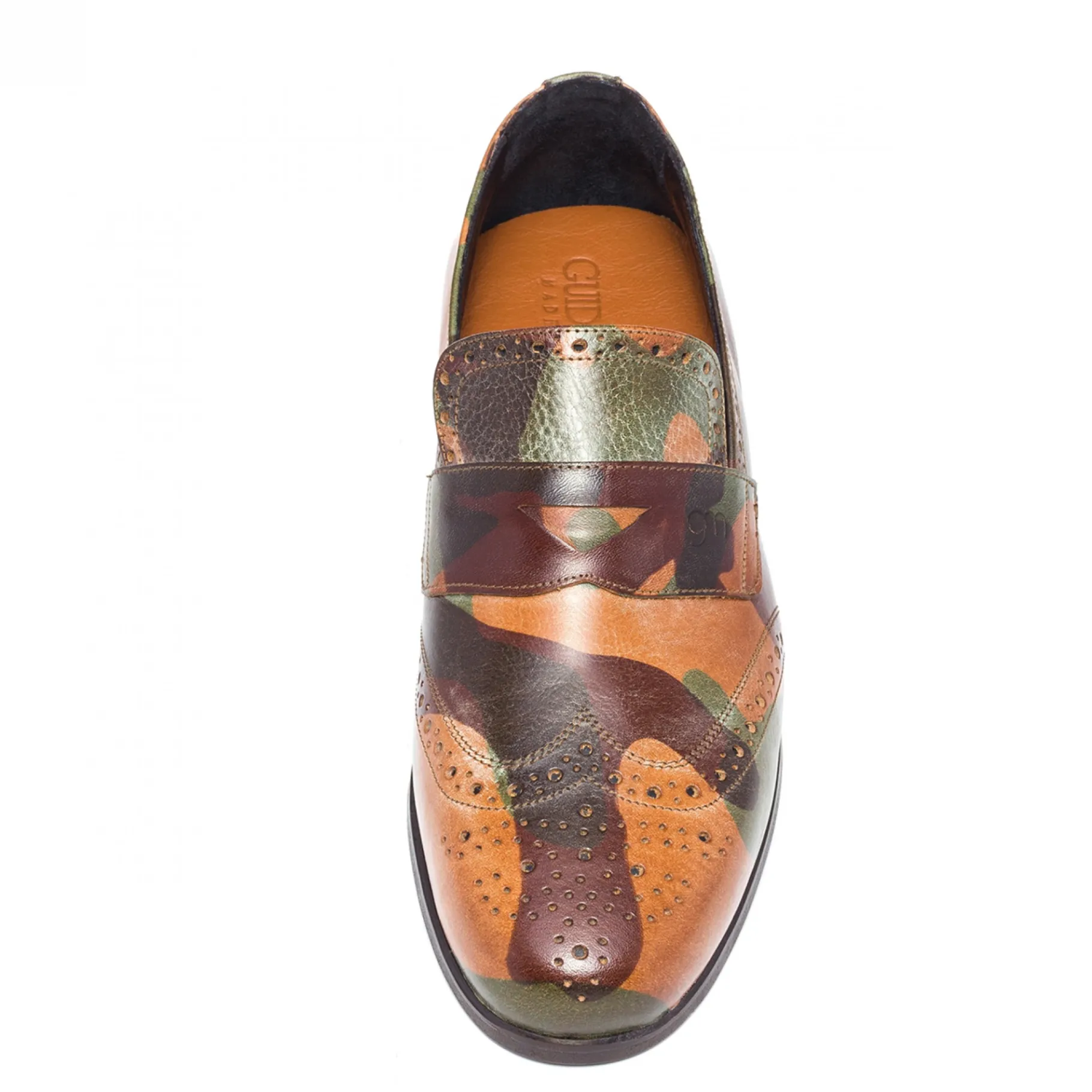 avenue_montaigne__mocassi_3.webp Uomo GUIDOMAGGI Penny Loafers>Avenue Montaigne - Mocassini con rialzo interno in Pieno Fiore Fino a 6 cm più alto