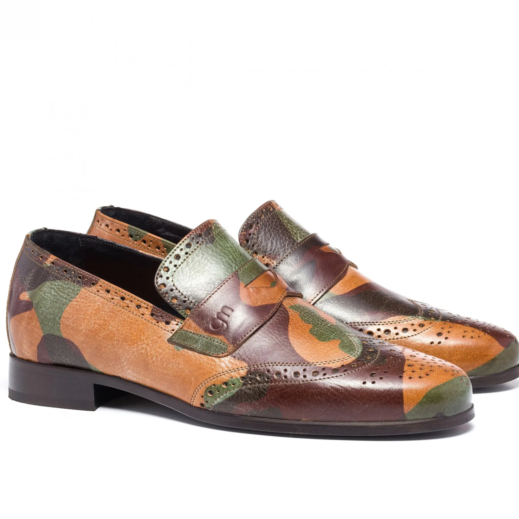 avenue_montaigne__mocassi_4.webp Uomo GUIDOMAGGI Penny Loafers>Avenue Montaigne - Mocassini con rialzo interno in Pieno Fiore Fino a 6 cm più alto