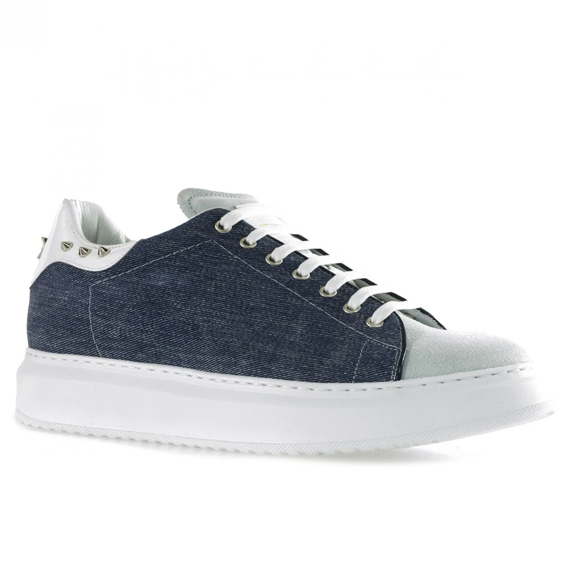 ballard__sneakers_con_ria_2.webp Uomo GUIDOMAGGI Sneakers>Ballard - sneakers con rialzo in Mix Pelle/Tessuto Da 6 a 8 cm più alto