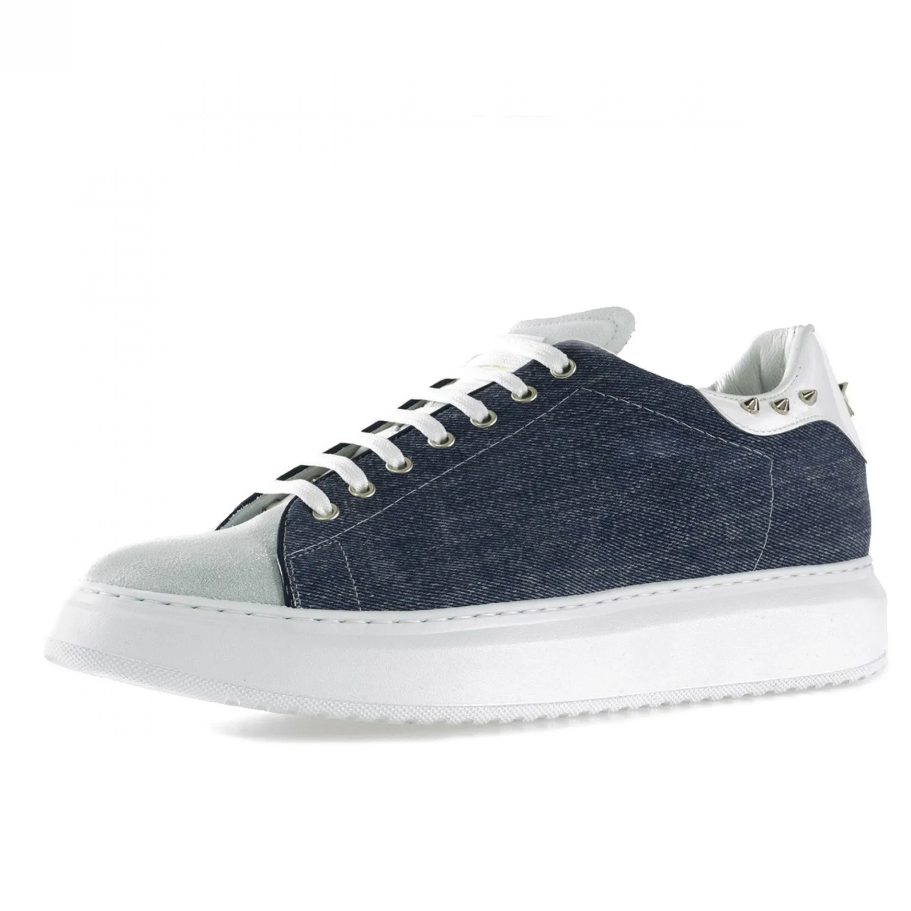 ballard__sneakers_con_ria_3.webp Uomo GUIDOMAGGI Sneakers>Ballard - sneakers con rialzo in Mix Pelle/Tessuto Da 6 a 8 cm più alto