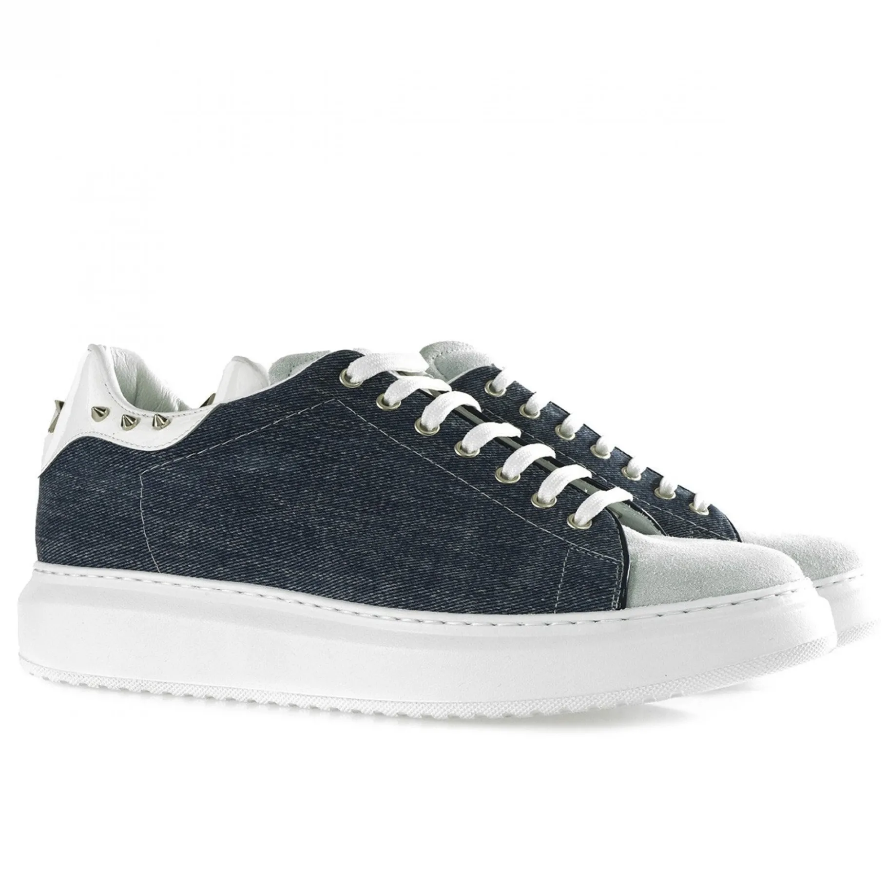 ballard__sneakers_con_ria_5.webp Uomo GUIDOMAGGI Sneakers>Ballard - sneakers con rialzo in Mix Pelle/Tessuto Da 6 a 8 cm più alto