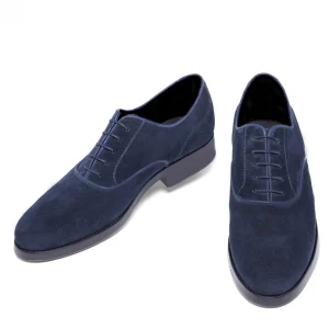 Uomo GUIDOMAGGI Cucitura Goodyear | Stringate>Basel - Classiche scarpe uomo con rialzo in Pelle Suede Fino a 8 cm più alto