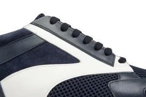Uomo GUIDOMAGGI Sneakers>Bend - sneakers con rialzo in Mix Pelle/Tessuto Da 6 a 11 cm più alto