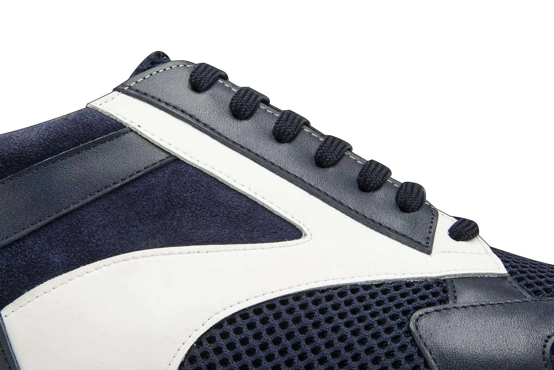 bend__sneakers_con_rialzo_4.webp Uomo GUIDOMAGGI Sneakers>Bend - sneakers con rialzo in Mix Pelle/Tessuto Da 6 a 11 cm più alto