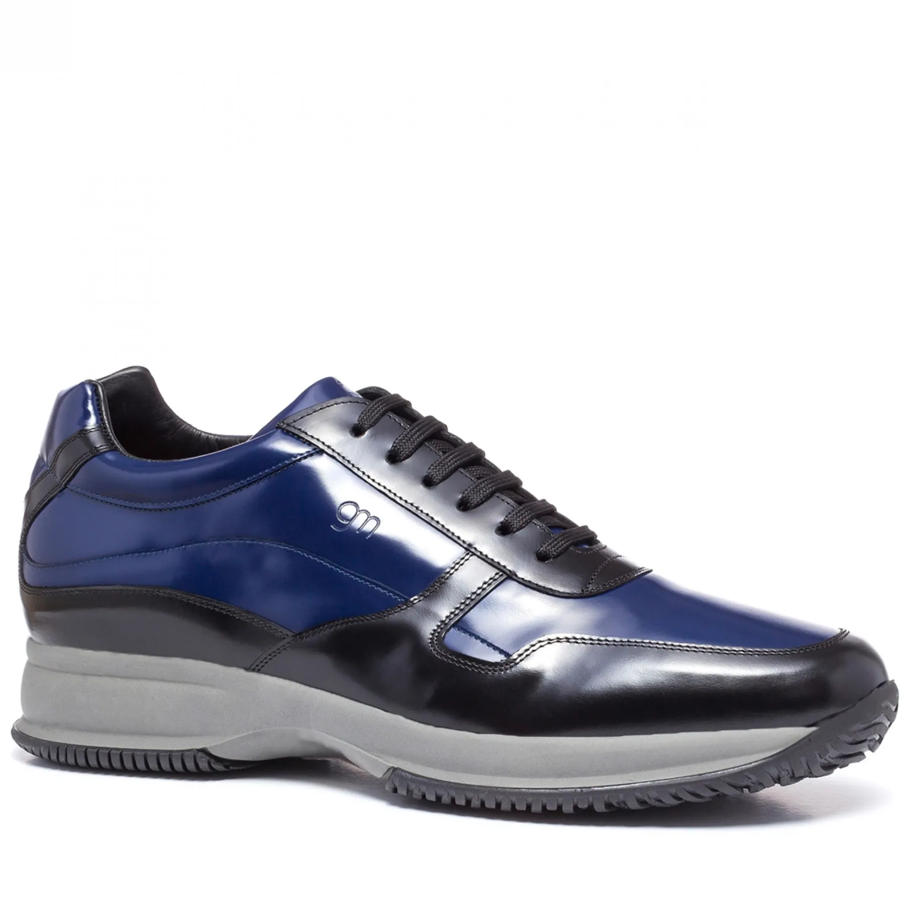 bergen__sneakers_con_rial_1.webp Uomo GUIDOMAGGI Sneakers>Bergen - Sneakers con rialzo in Pelle Pieno Fiore da 6 a 10 cm più alto