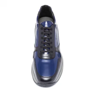 Uomo GUIDOMAGGI Sneakers>Bergen - Sneakers con rialzo in Pelle Pieno Fiore da 6 a 10 cm più alto