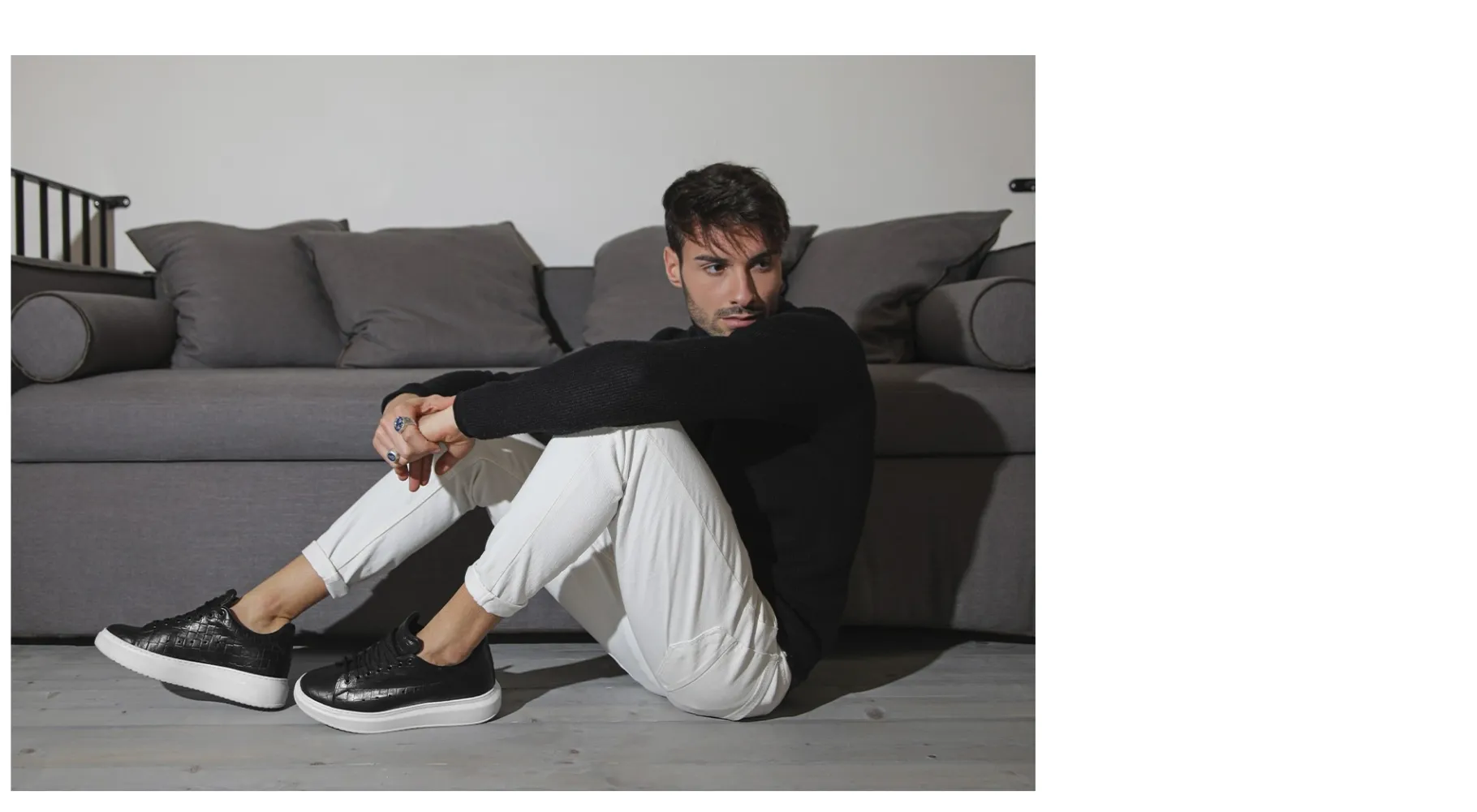 bilbao__sneakers_uomo_con_5.webp Uomo GUIDOMAGGI Sneakers>Bilbao - Sneakers uomo con rialzo interno in Pelle Pieno Fiore Fino a 8 cm più alto