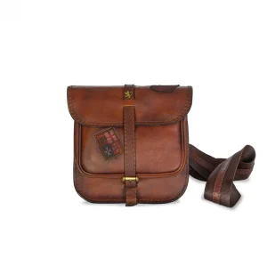 GUIDOMAGGI Pratesi Bags>Bisaccia Brown - Zaino in pelle Monospalla