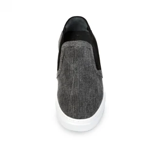 Uomo GUIDOMAGGI Slip-on>Black Sea -slipon con rialzo in Mix Pelle/Tessuto fino a 6 cm più alto