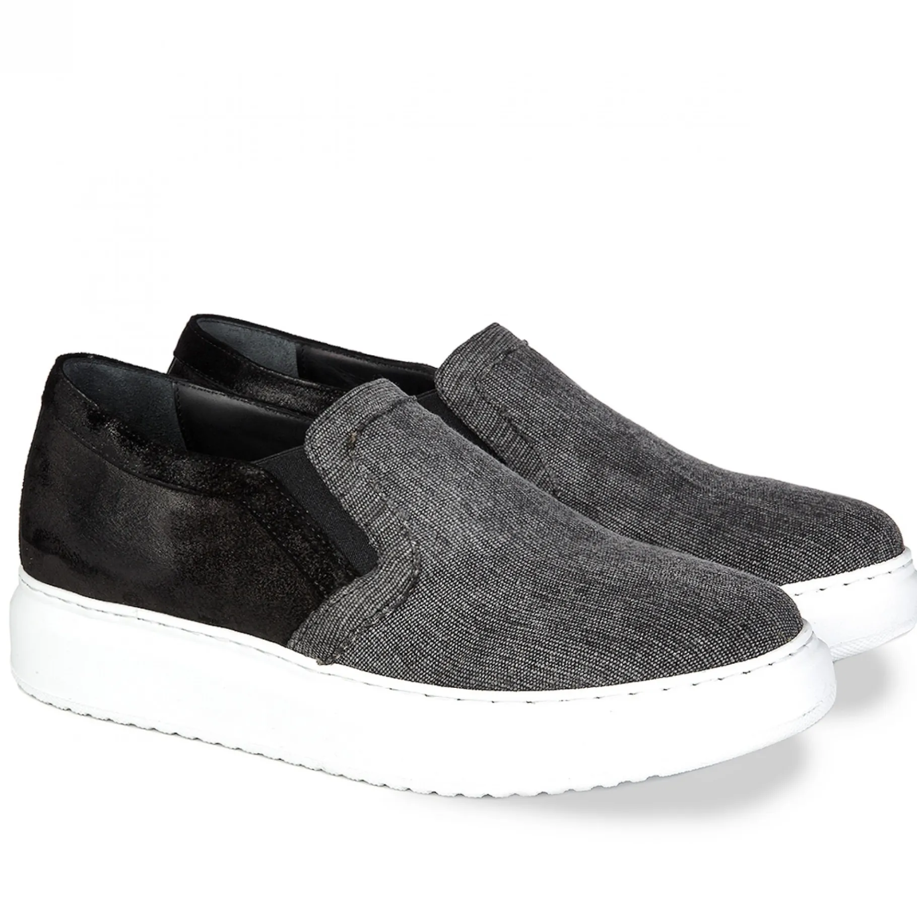 black_sea_slipon_con_rial_4.webp Uomo GUIDOMAGGI Slip-on>Black Sea -slipon con rialzo in Mix Pelle/Tessuto fino a 6 cm più alto