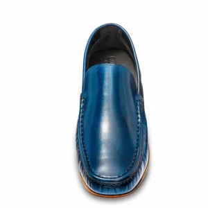 Uomo GUIDOMAGGI Shell Cordovan | Classici>Blue Bay - mocassini in Pelle fino a 6 cm più alto