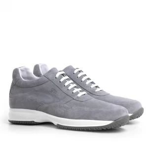 Uomo GUIDOMAGGI Sneakers>Brescia - Sneakers con rialzo in Pelle Scamosciato da 6 a 10 cm più alto