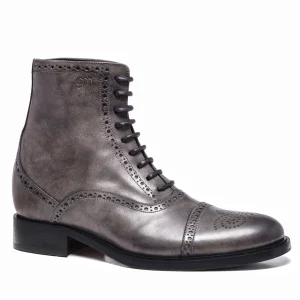 Uomo GUIDOMAGGI Stivali>Brickell - Stivali con rialzo in Pelle Pieno Fiore da 6 a 10 cm più alto