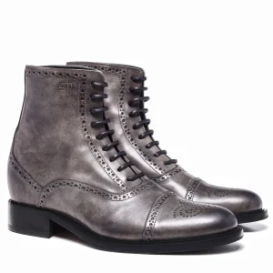 Uomo GUIDOMAGGI Stivali>Brickell - Stivali con rialzo in Pelle Pieno Fiore da 6 a 10 cm più alto