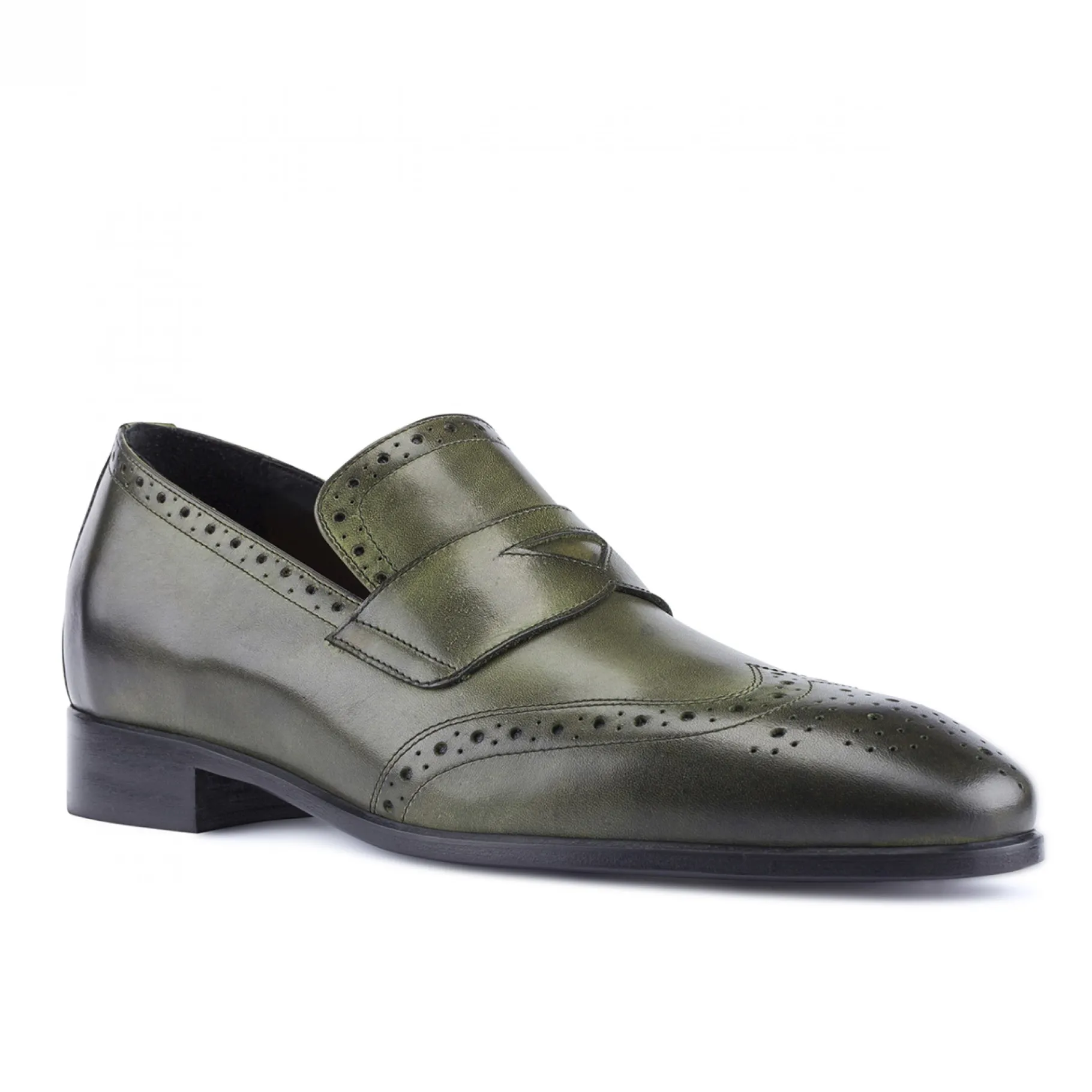 brunei__mocassini_con_ria_1.webp Uomo GUIDOMAGGI Penny Loafers>Brunei - Mocassini con rialzo interno da uomo in Pieno Fiore Fino a 6 cm più alto