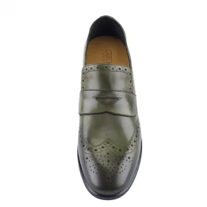 Uomo GUIDOMAGGI Penny Loafers>Brunei - Mocassini con rialzo interno da uomo in Pieno Fiore Fino a 6 cm più alto