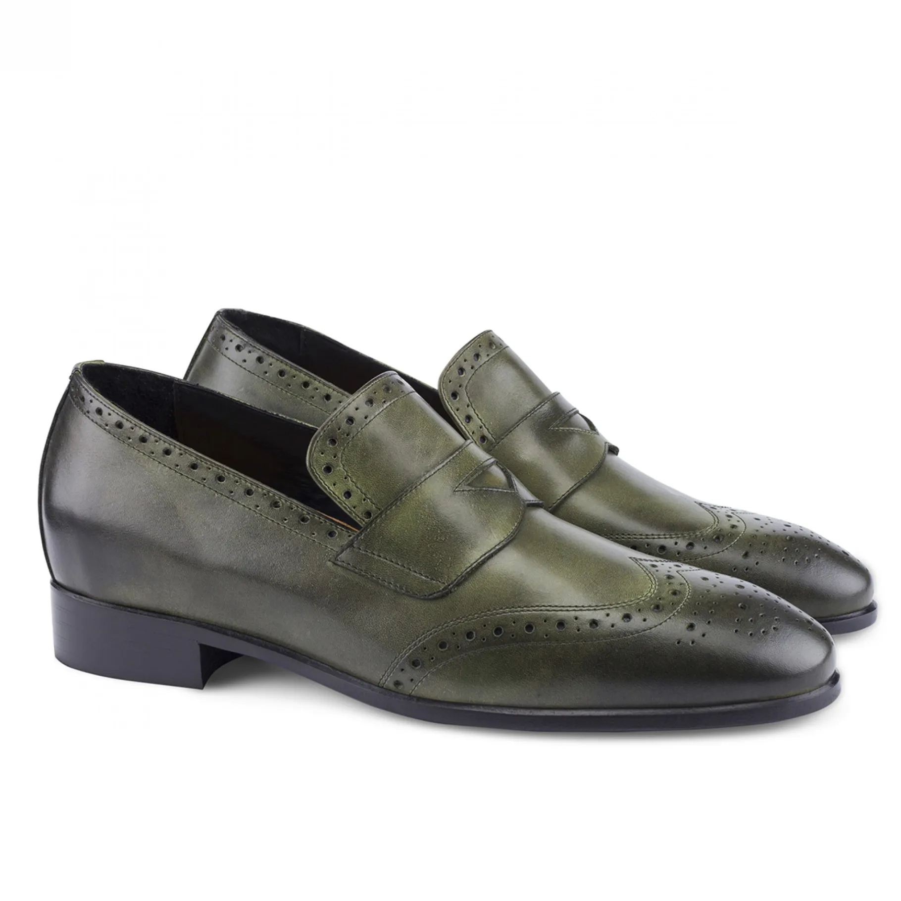 brunei__mocassini_con_ria_4.webp Uomo GUIDOMAGGI Penny Loafers>Brunei - Mocassini con rialzo interno da uomo in Pieno Fiore Fino a 6 cm più alto