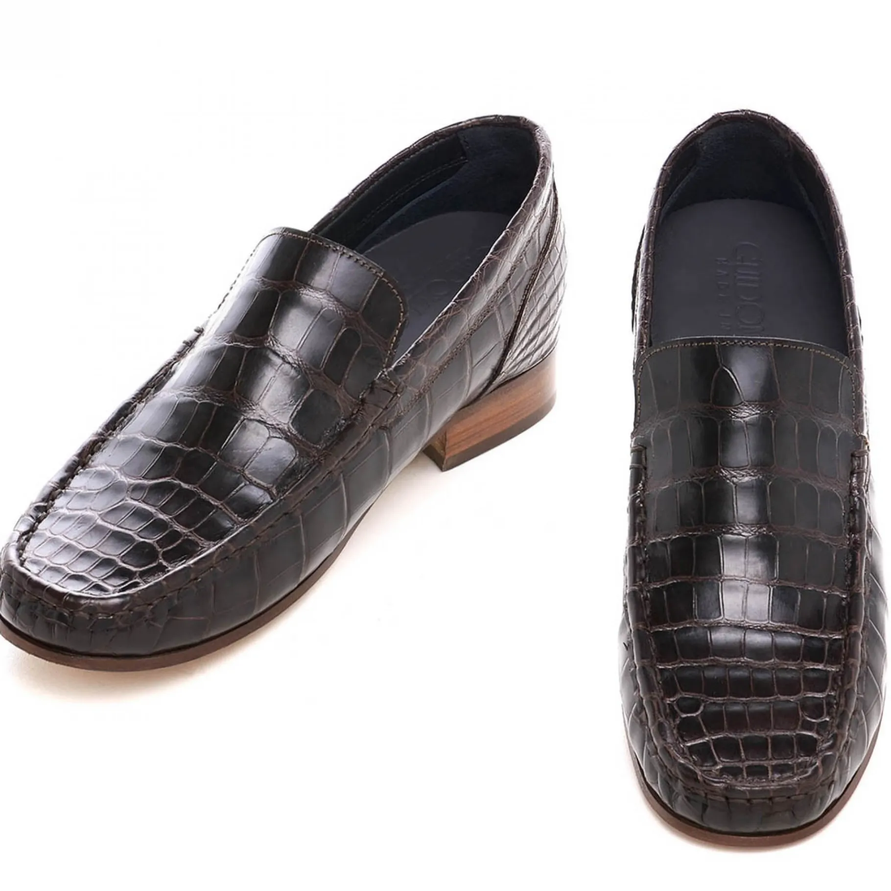 cachemire__mocassini_che__0.webp Uomo GUIDOMAGGI Scarpe In Pelle Esotica | Cucitura Goodyear>Cachemire - Mocassini che alzano la statura in Pelle Coccodrillo Fino a 6.5 cm più alto