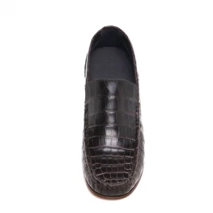 Uomo GUIDOMAGGI Scarpe In Pelle Esotica | Cucitura Goodyear>Cachemire - Mocassini che alzano la statura in Pelle Coccodrillo Fino a 6.5 cm più alto