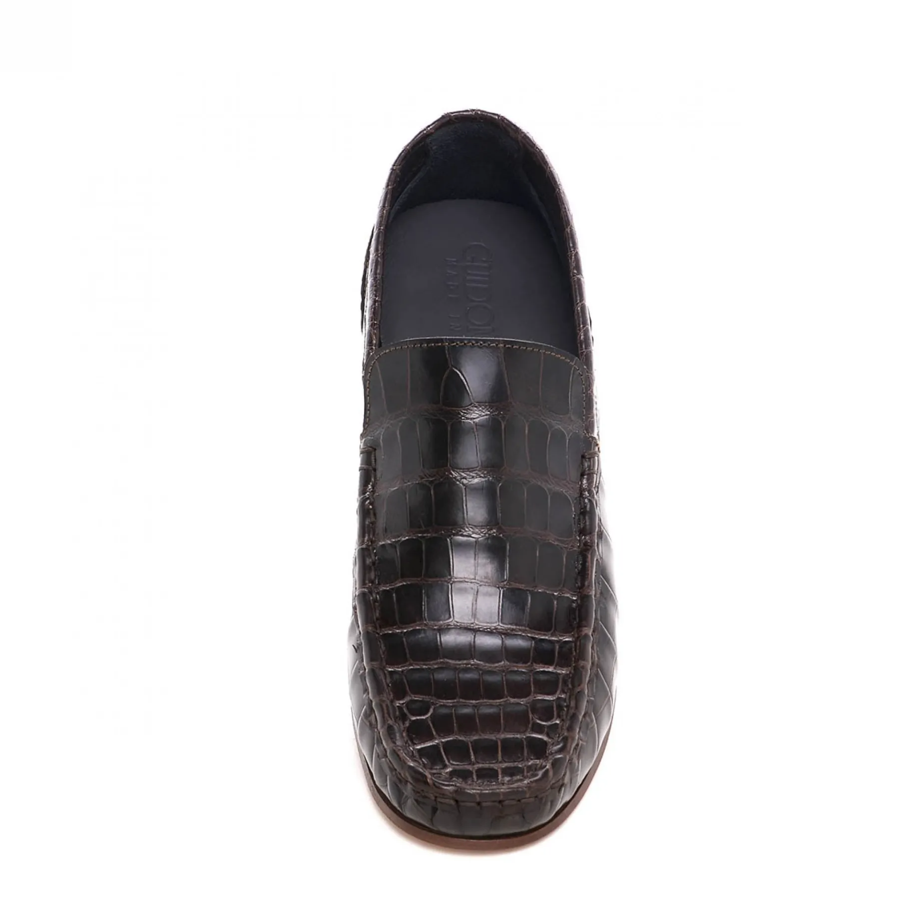 cachemire__mocassini_che__3.webp Uomo GUIDOMAGGI Scarpe In Pelle Esotica | Cucitura Goodyear>Cachemire - Mocassini che alzano la statura in Pelle Coccodrillo Fino a 6.5 cm più alto