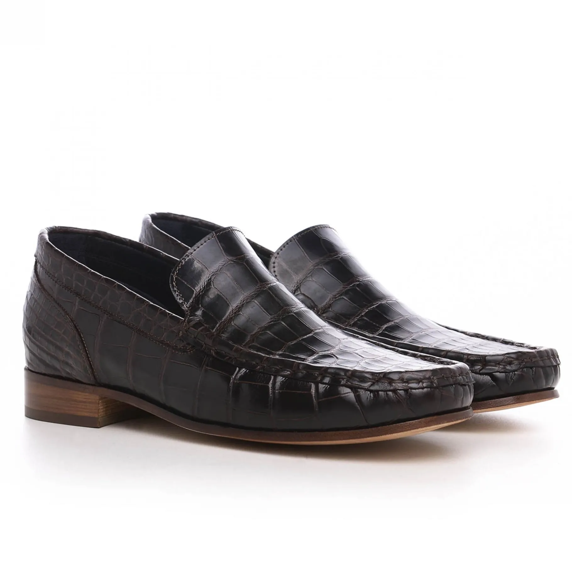 cachemire__mocassini_che__4.webp Uomo GUIDOMAGGI Scarpe In Pelle Esotica | Cucitura Goodyear>Cachemire - Mocassini che alzano la statura in Pelle Coccodrillo Fino a 6.5 cm più alto
