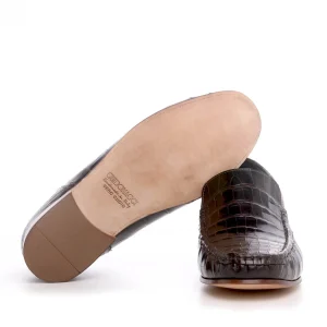 Uomo GUIDOMAGGI Scarpe In Pelle Esotica | Cucitura Goodyear>Cachemire - Mocassini che alzano la statura in Pelle Coccodrillo Fino a 6.5 cm più alto