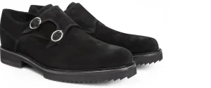 Uomo GUIDOMAGGI Fibbie>Caen - Classiche  scarpe con rialzo in Pelle Suede da 6 a 8 cm più alto