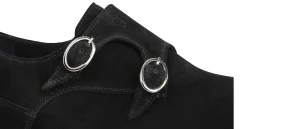 Uomo GUIDOMAGGI Fibbie>Caen - Classiche scarpe con rialzo in Pelle Suede da 6 a 8 cm più alto