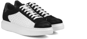 Uomo GUIDOMAGGI Sneakers>Carlisle - Sneakers da uomo con rialzo in Mix Pelle da 6 a 8 cm più alto