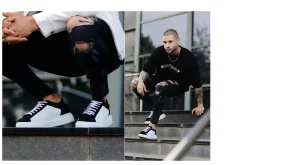 Uomo GUIDOMAGGI Sneakers>Carlisle - Sneakers da uomo con rialzo in Mix Pelle da 6 a 8 cm più alto