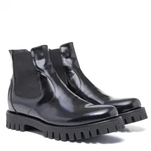 Uomo GUIDOMAGGI Chelsea>Central Area - Stivali  rialzanti uomo  in Pelle Pieno Fiore da 6 a 10 cm più alto