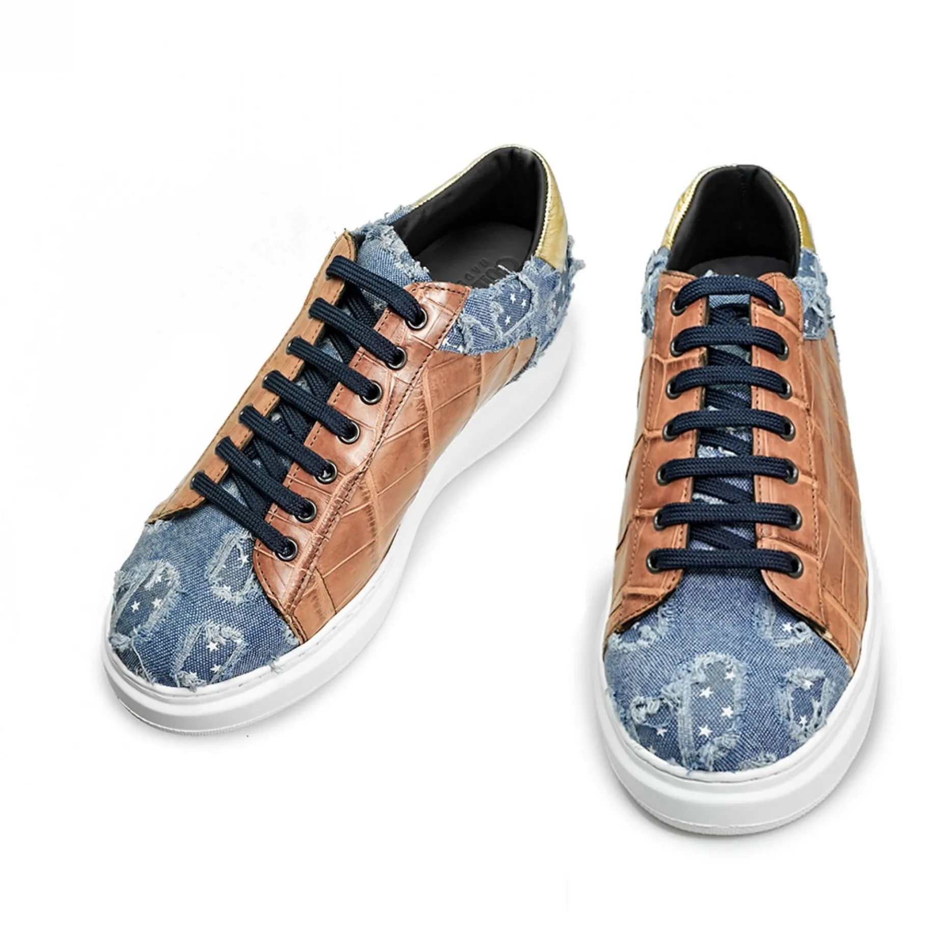 chandler__sneakers_con_ri_0.webp Uomo GUIDOMAGGI Scarpe In Pelle Esotica | Sneakers>Chandler - sneakers con rialzo in Mix Pelle/Tessuto da 6 a 8 cm più alto