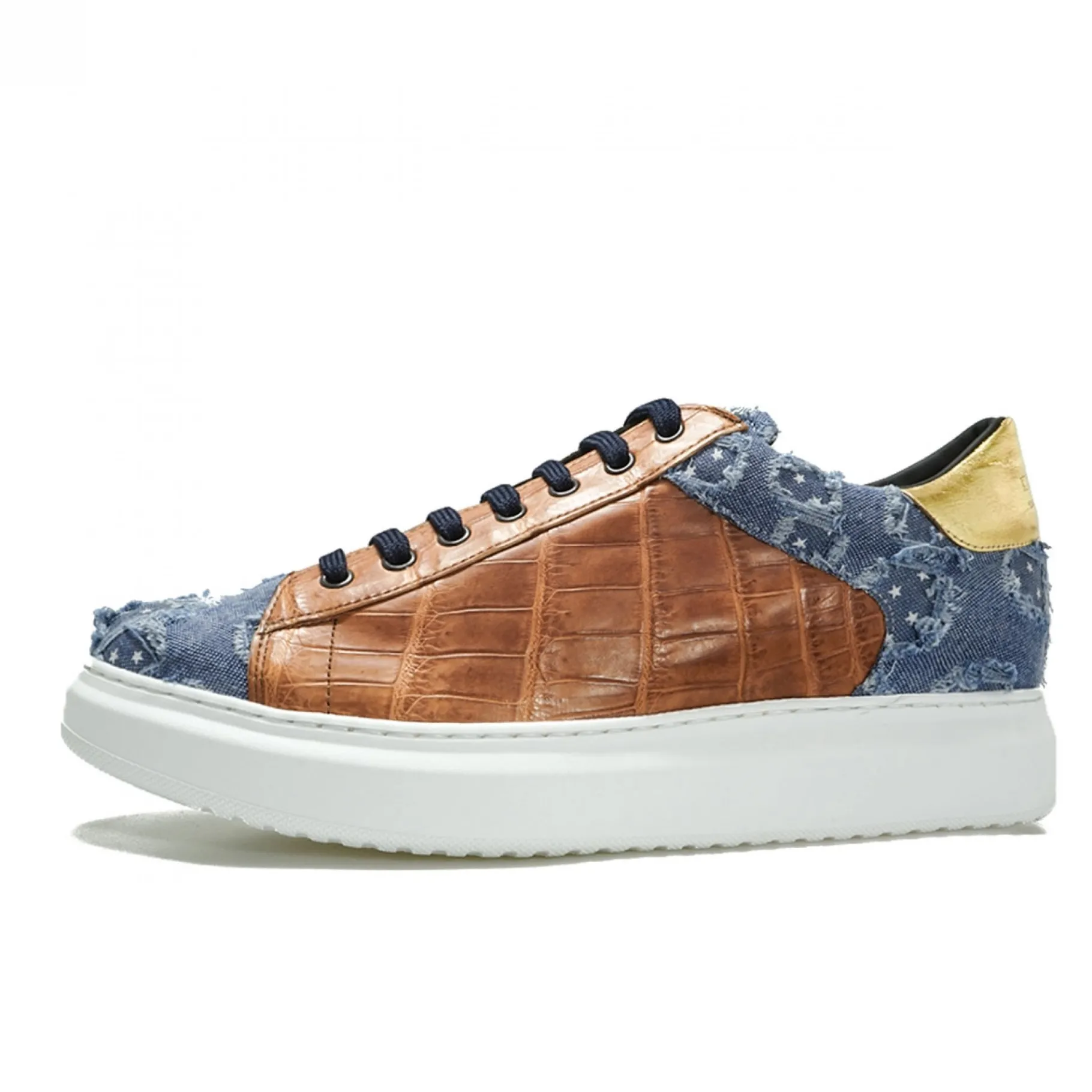chandler__sneakers_con_ri_2.webp Uomo GUIDOMAGGI Scarpe In Pelle Esotica | Sneakers>Chandler - sneakers con rialzo in Mix Pelle/Tessuto da 6 a 8 cm più alto