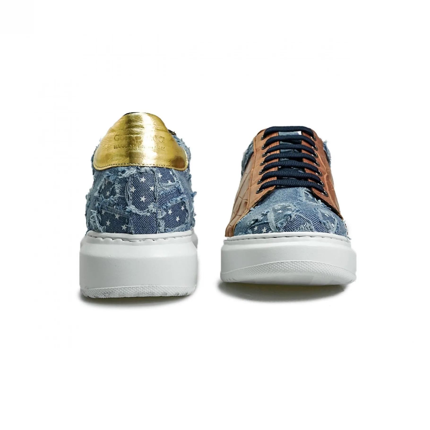 chandler__sneakers_con_ri_6.webp Uomo GUIDOMAGGI Scarpe In Pelle Esotica | Sneakers>Chandler - sneakers con rialzo in Mix Pelle/Tessuto da 6 a 8 cm più alto