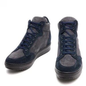 Uomo GUIDOMAGGI Sneakers>Charleston - Sneakers rialzate uomo in Pelle Scamosciato da 6 a 10 cm più alto